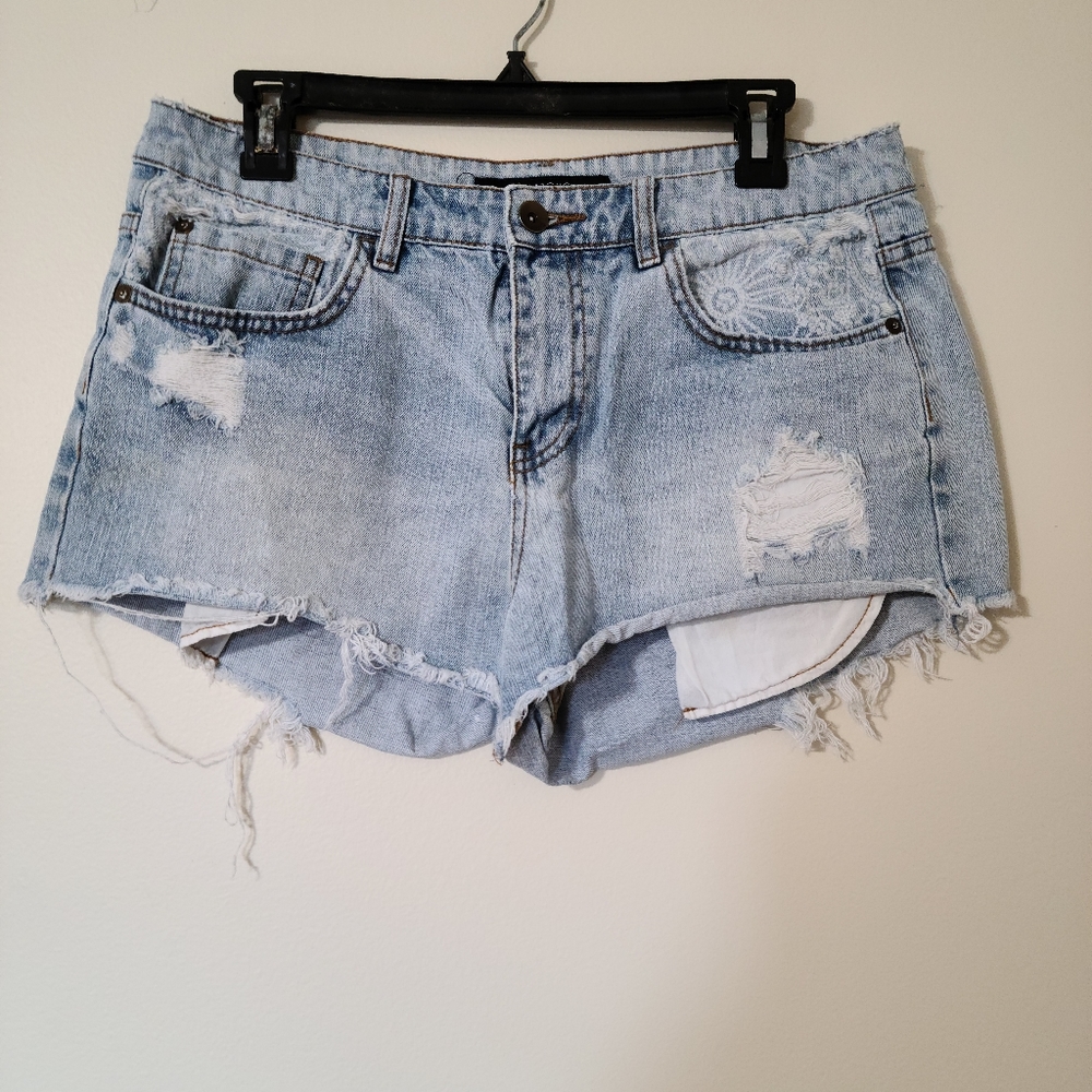 denim shorts